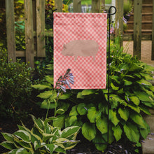 Load image into Gallery viewer, Welsh Pig Pink Check Garden Flag - Outdoor Decorative Yard Flag