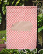 Load image into Gallery viewer, Welsh Pig Pink Check Garden Flag - Outdoor Decorative Yard Flag