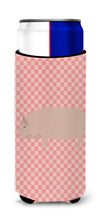 Load image into Gallery viewer, Welsh Pig Pink Check   Hugger for slim cans