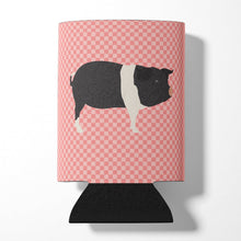 Load image into Gallery viewer, Hampshire Pig Pink Check Can or Bottle Hugger BB7939CC