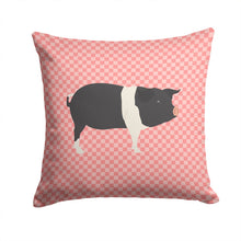 Load image into Gallery viewer, Hampshire Pig Pink Check Throw Pillow - 14x14 Decorative Pillow – Art for Your Home &amp; Patio BB7939PW1414