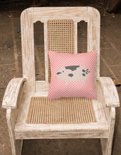 Load image into Gallery viewer, Gloucester Old Spot Pig Pink Check Fabric Decorative Pillow BB7940PW1818