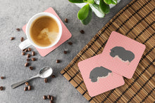 Load image into Gallery viewer, Vietnamese Pot-Bellied Pig Pink Check Foam Coaster  BB7941FC