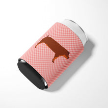 Load image into Gallery viewer, Duroc Pig Pink Check Can or Bottle Hugger BB7942CC