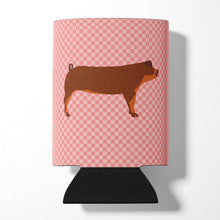 Load image into Gallery viewer, Duroc Pig Pink Check Can or Bottle Hugger BB7942CC
