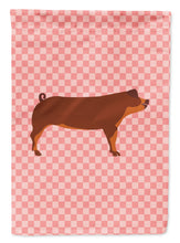 Load image into Gallery viewer, Duroc Pig Pink Check Garden Flag - Outdoor Decorative Yard Flag