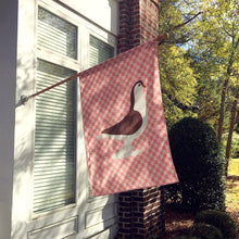 Load image into Gallery viewer, Large Pigeon Pink Check Flag Canvas House Size BB7943CHF