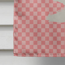 Load image into Gallery viewer, Large Pigeon Pink Check Flag Canvas House Size BB7943CHF