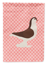 Load image into Gallery viewer, Large Pigeon Pink Check Garden Flag - Outdoor Decorative Yard Flag
