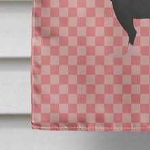 Load image into Gallery viewer, English Carrier Pigeon Pink Check Flag Canvas House Size BB7945CHF
