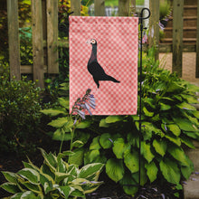 Load image into Gallery viewer, English Carrier Pigeon Pink Check Garden Flag - Outdoor Decorative Yard Flag