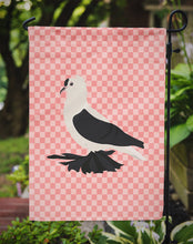 Load image into Gallery viewer, Saxon Fairy Swallow Pigeon Pink Check Garden Flag - Outdoor Decorative Yard Flag