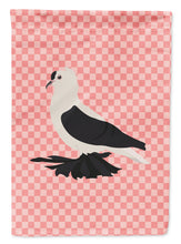Load image into Gallery viewer, Saxon Fairy Swallow Pigeon Pink Check Garden Flag - Outdoor Decorative Yard Flag