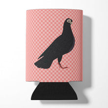 Load image into Gallery viewer, Budapest Highflyer Pigeon Pink Check Can or Bottle Hugger BB7947CC