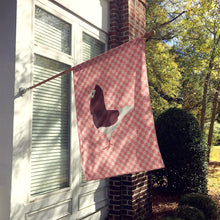 Load image into Gallery viewer, Capuchin Red Pigeon Pink Check Flag Canvas House Size BB7948CHF