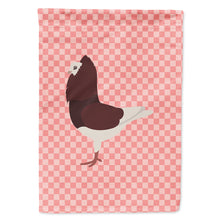 Load image into Gallery viewer, Capuchin Red Pigeon Pink Check Flag Canvas House Size BB7948CHF
