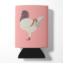 Load image into Gallery viewer, German Modena Pigeon Pink Check Can or Bottle Hugger BB7949CC