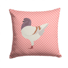 Load image into Gallery viewer, German Modena Pigeon Pink Check Throw Pillow - 14x14 Decorative Pillow – Art for Your Home &amp; Patio BB7949PW1414