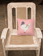 Load image into Gallery viewer, German Modena Pigeon Pink Check Fabric Decorative Pillow BB7949PW1818