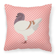 Load image into Gallery viewer, German Modena Pigeon Pink Check Fabric Decorative Pillow BB7949PW1818