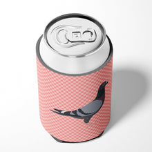 Load image into Gallery viewer, Racing Pigeon Pink Check Can or Bottle Hugger BB7951CC
