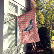 Load image into Gallery viewer, Racing Pigeon Pink Check Flag Canvas House Size BB7951CHF