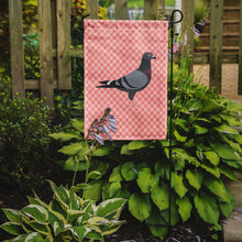Load image into Gallery viewer, Racing Pigeon Pink Check Garden Flag - Outdoor Decorative Yard Flag