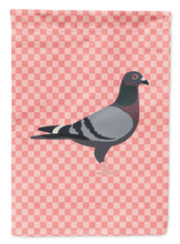 Load image into Gallery viewer, Racing Pigeon Pink Check Garden Flag - Outdoor Decorative Yard Flag