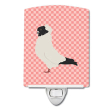 Load image into Gallery viewer, Nun Pigeon Pink Check Ceramic Night Light BB7952CNL