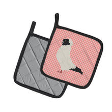 Load image into Gallery viewer, Nun Pigeon Pink Check Pot Holders - Set of 2 - Heat-Resistant Kitchen Essentials BB7952PTHD