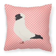 Load image into Gallery viewer, Nun Pigeon Pink Check Fabric Decorative Pillow BB7952PW1818