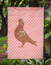 Load image into Gallery viewer, African Owl Pigeon Pink Check Garden Flag - Outdoor Decorative Yard Flag