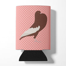 Load image into Gallery viewer, English Pouter Pigeon Pink Check Can or Bottle Hugger BB7954CC