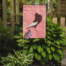 Load image into Gallery viewer, English Pouter Pigeon Pink Check Garden Flag - Outdoor Decorative Yard Flag