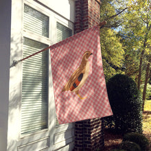 Load image into Gallery viewer, Golden Phoenix Quail Pink Check Flag Canvas House Size BB7955CHF