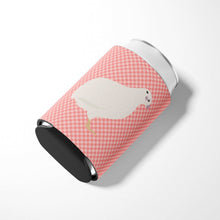 Load image into Gallery viewer, Texas Quail Pink Check Can or Bottle Hugger BB7957CC