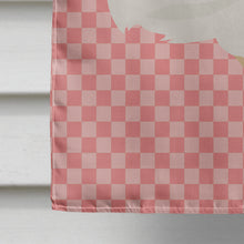 Load image into Gallery viewer, Texas Quail Pink Check Flag Canvas House Size BB7957CHF