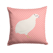 Load image into Gallery viewer, Texas Quail Pink Check Throw Pillow - 14x14 Decorative Pillow – Art for Your Home &amp; Patio BB7957PW1414