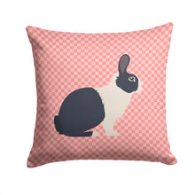 Load image into Gallery viewer, Dutch Rabbit Pink Check Throw Pillow - 14x14 Decorative Pillow – Art for Your Home &amp; Patio BB7958PW1414