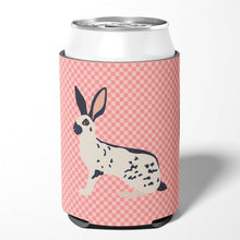 Load image into Gallery viewer, English Spot Rabbit Pink Check Can or Bottle Hugger BB7961CC