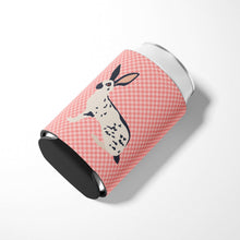 Load image into Gallery viewer, English Spot Rabbit Pink Check Can or Bottle Hugger BB7961CC