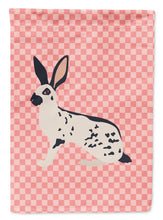 Load image into Gallery viewer, English Spot Rabbit Pink Check Garden Flag - Outdoor Decorative Yard Flag