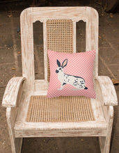 Load image into Gallery viewer, English Spot Rabbit Pink Check Fabric Decorative Pillow BB7961PW1818