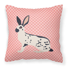 Load image into Gallery viewer, English Spot Rabbit Pink Check Fabric Decorative Pillow BB7961PW1818