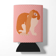Load image into Gallery viewer, English Lop Rabbit Pink Check Can or Bottle Hugger BB7962CC
