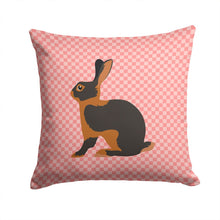 Load image into Gallery viewer, Tan Rabbit Pink Check Throw Pillow - 14x14 Decorative Pillow – Art for Your Home &amp; Patio BB7963PW1414