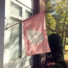 Load image into Gallery viewer, Hermelin Rabbit Pink Check Flag Canvas House Size BB7964CHF