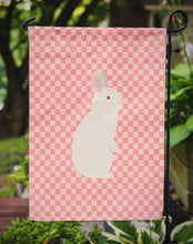 Load image into Gallery viewer, New Zealand White Rabbit Pink Check Garden Flag - Outdoor Decorative Yard Flag
