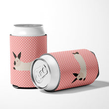 Load image into Gallery viewer, California White Rabbit Pink Check Can or Bottle Hugger BB7967CC
