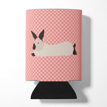 Load image into Gallery viewer, California White Rabbit Pink Check Can or Bottle Hugger BB7967CC